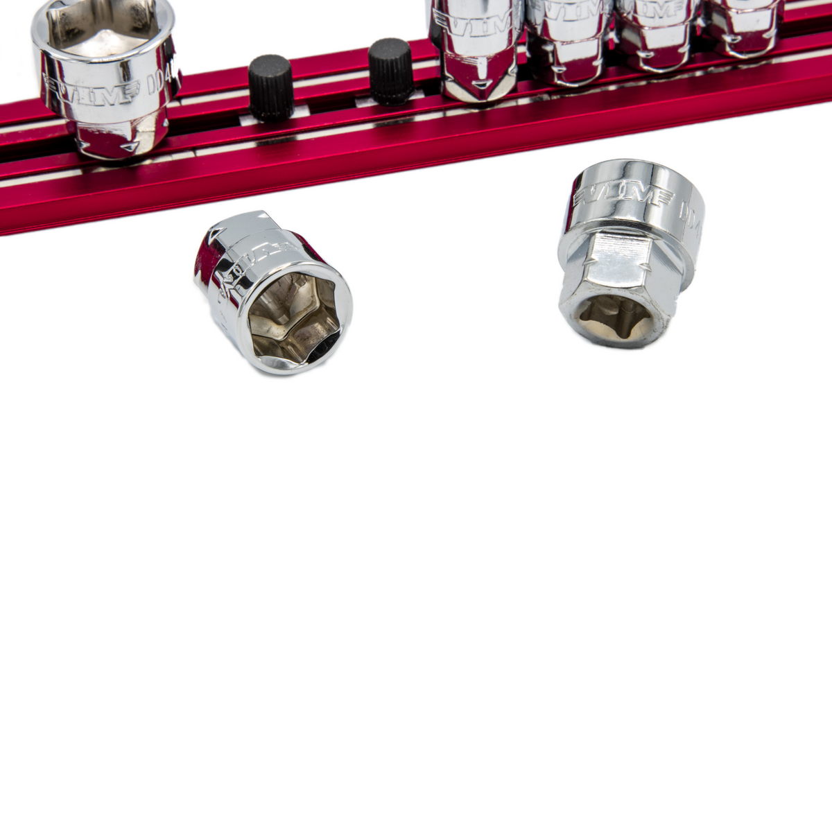 VIM Tools - Dual Drive SAE Socket Set – 1/4" Square Drive, 11mm & 13mm Hex Outer Drive (1/4" - 9/16")