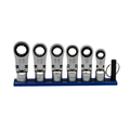Vim Tools - 6 Pc. 12Pt Offset, Flex Head Ratcheting Wrench Attachments (8 - 13Mm)