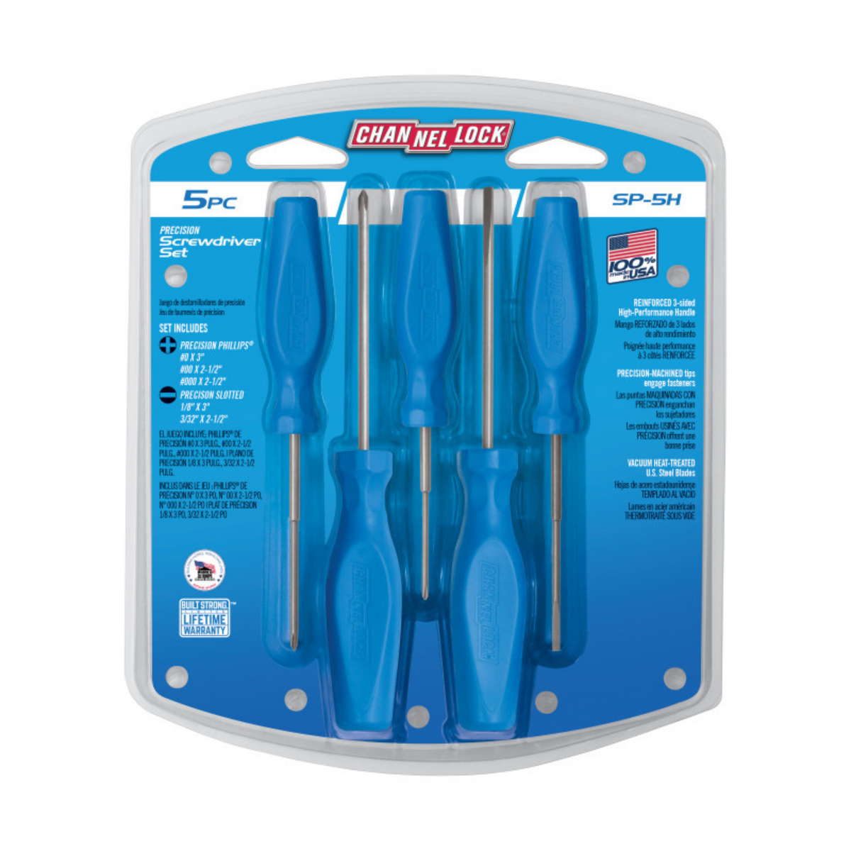 Channellock 5pc Precision Screwdriver Set - Ridge Toolbox