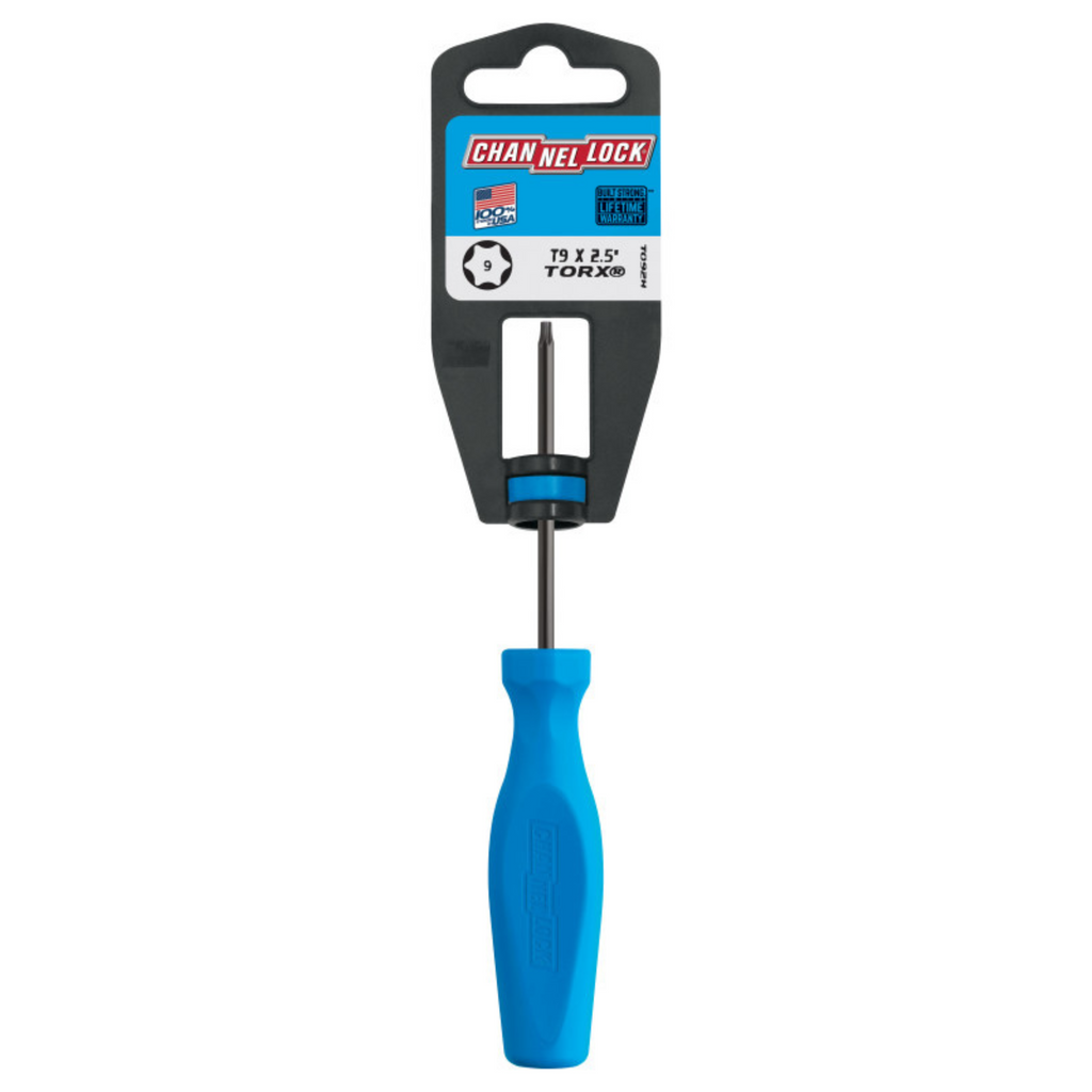 Channellock TORX T9 X 2.5-inch Professional Screwdriver - Ridge Toolbox