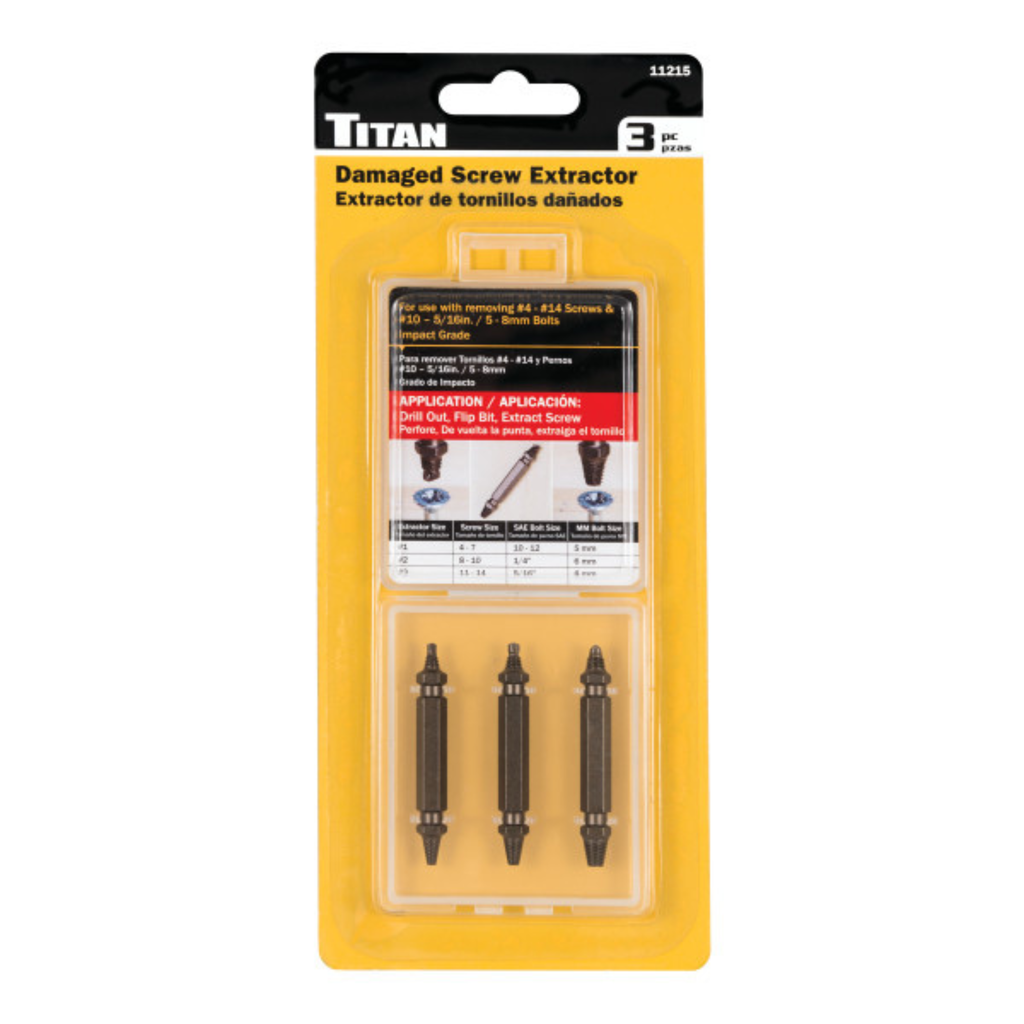 3 pc. Damaged Screw Extractor Set (11215) - Ridge Toolbox