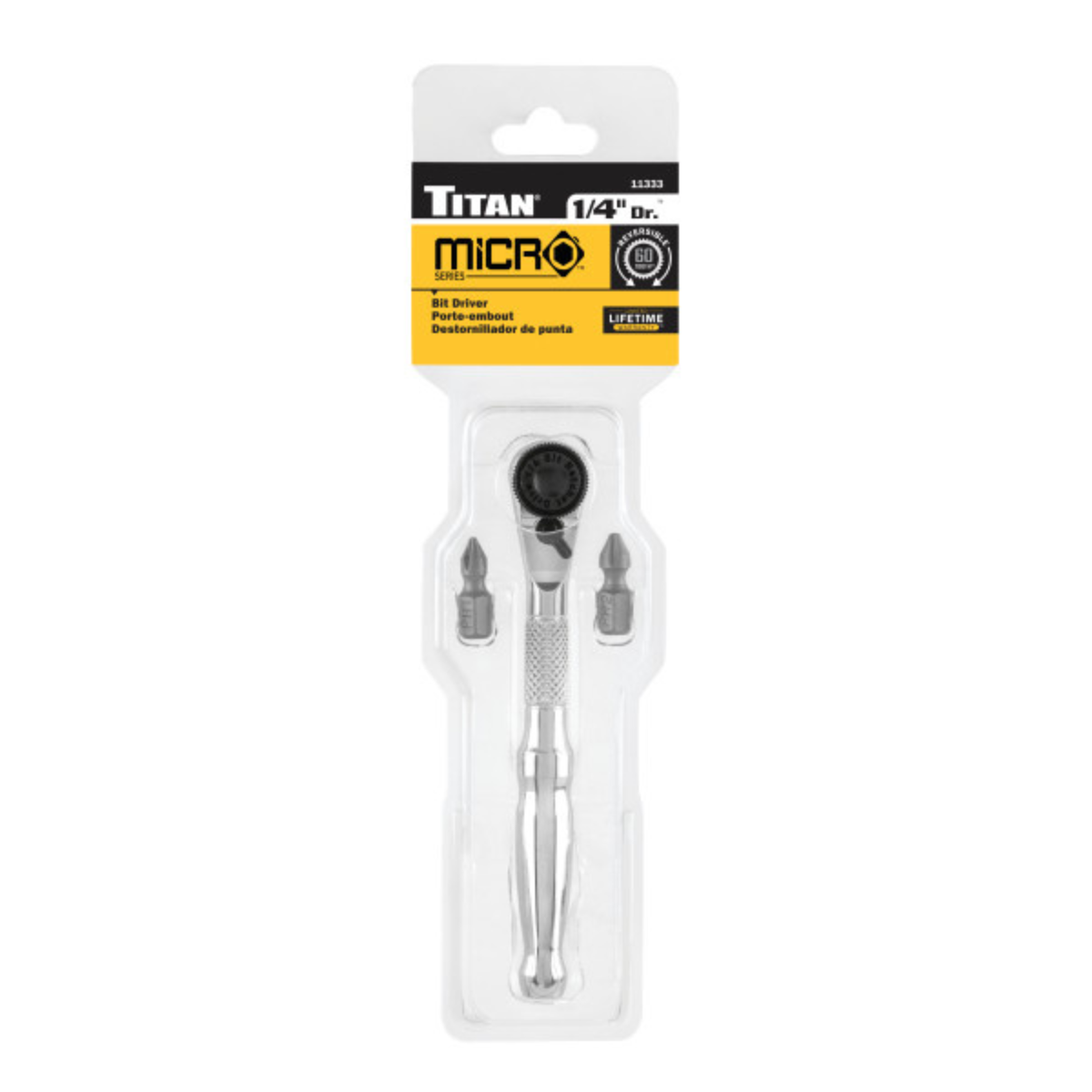 1/4 in. Drive Micro Ratcheting Bit Driver (11333) - Ridge Toolbox