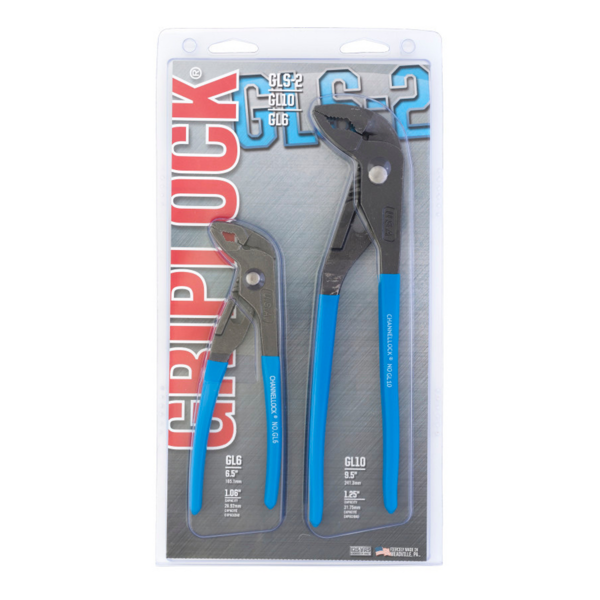 Channellock 2pc GRIPLOCK Tongue & Groove Pliers Set - Ridge Toolbox