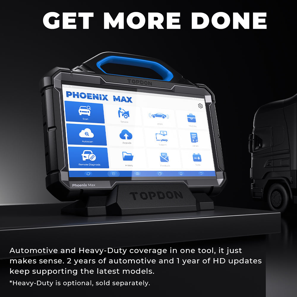 TOPDON 13.3" OE-Level Scan Tool, Docking Station & 4 Ch Oscilloscope - Ridge Toolbox