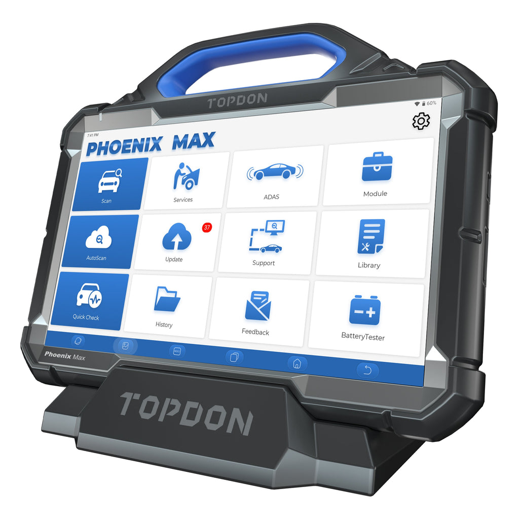 TOPDON 13.3" OE-Level Scan Tool, Docking Station & 4 Ch Oscilloscope - Ridge Toolbox