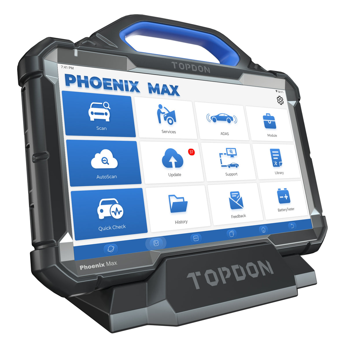 TOPDON 13.3" OE-Level Scan Tool, Docking Station & 4 Ch Oscilloscope - Ridge Toolbox