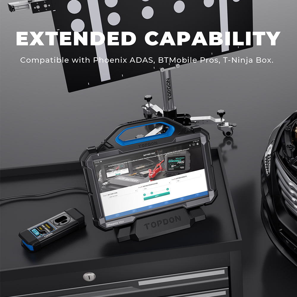 TOPDON 13.3" OE-Level Scan Tool, Docking Station & 4 Ch Oscilloscope - Ridge Toolbox