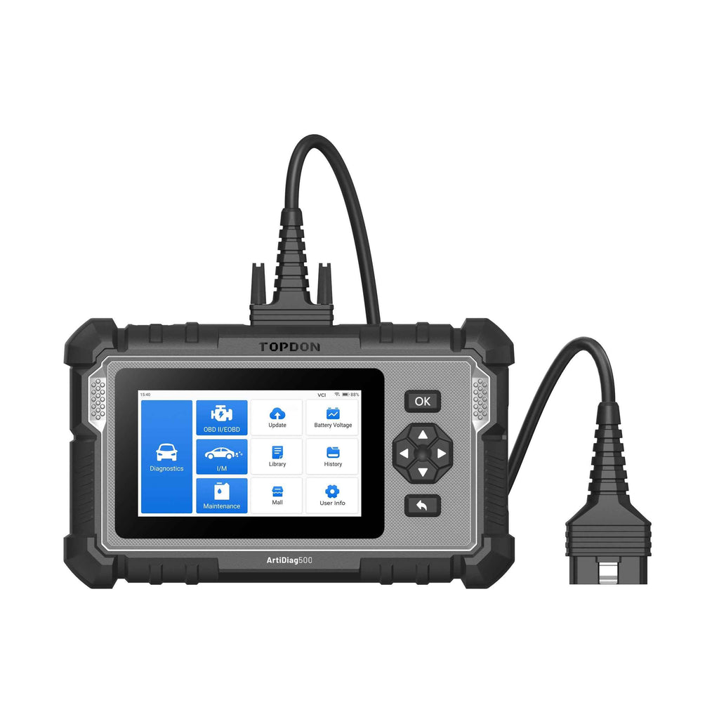 TOPDON 5" Scan Tool - PCM/TCM/ABS/SRS Lifetime Updates 3 Ser Func - Ridge Toolbox