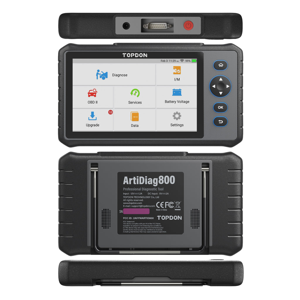 TOPDON Scan Tool 7" Tablet w/28 Service Functions - Ridge Toolbox