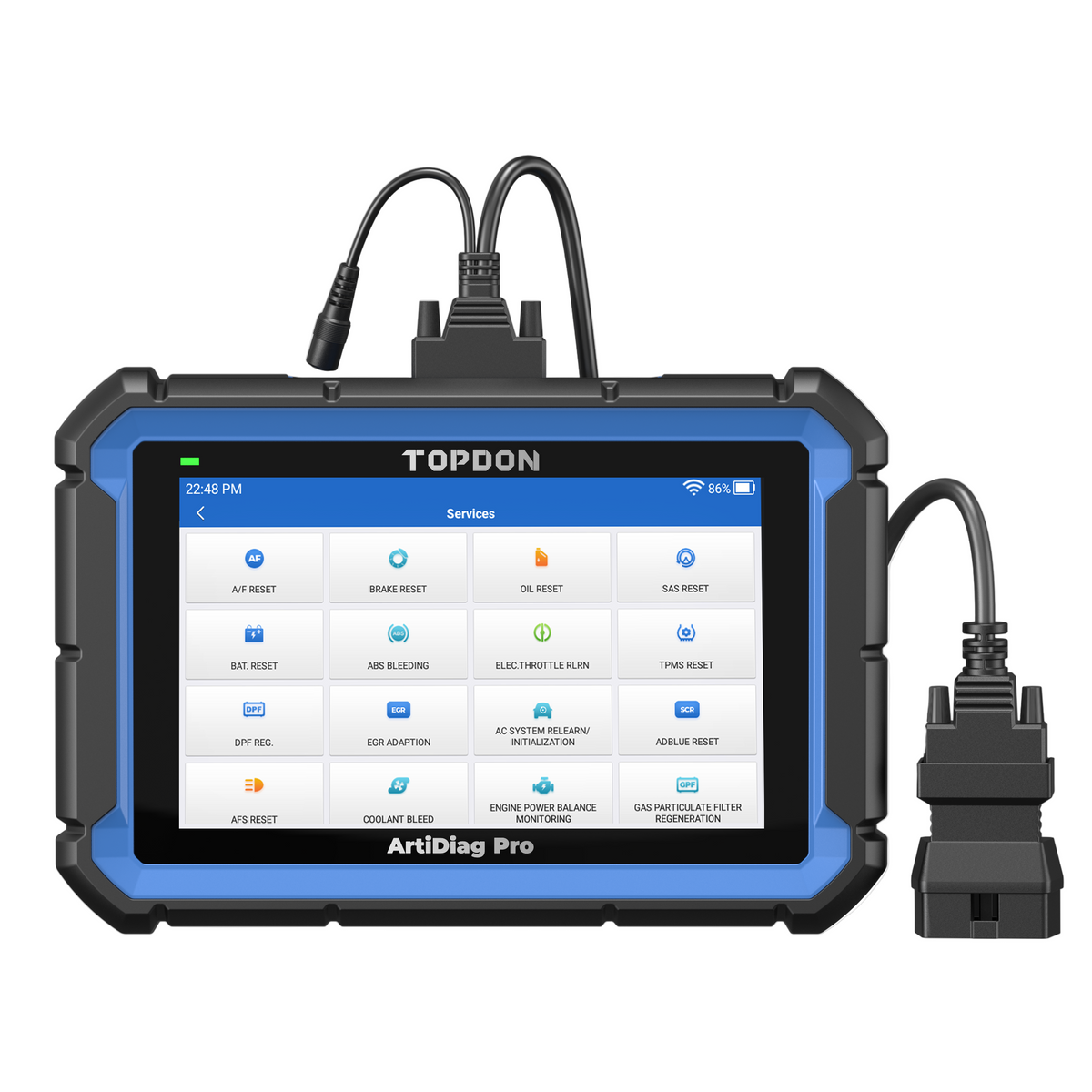 TOPDON 7" Scan Tool w/Service Functions & Bi-Directional Controls - Ridge Toolbox