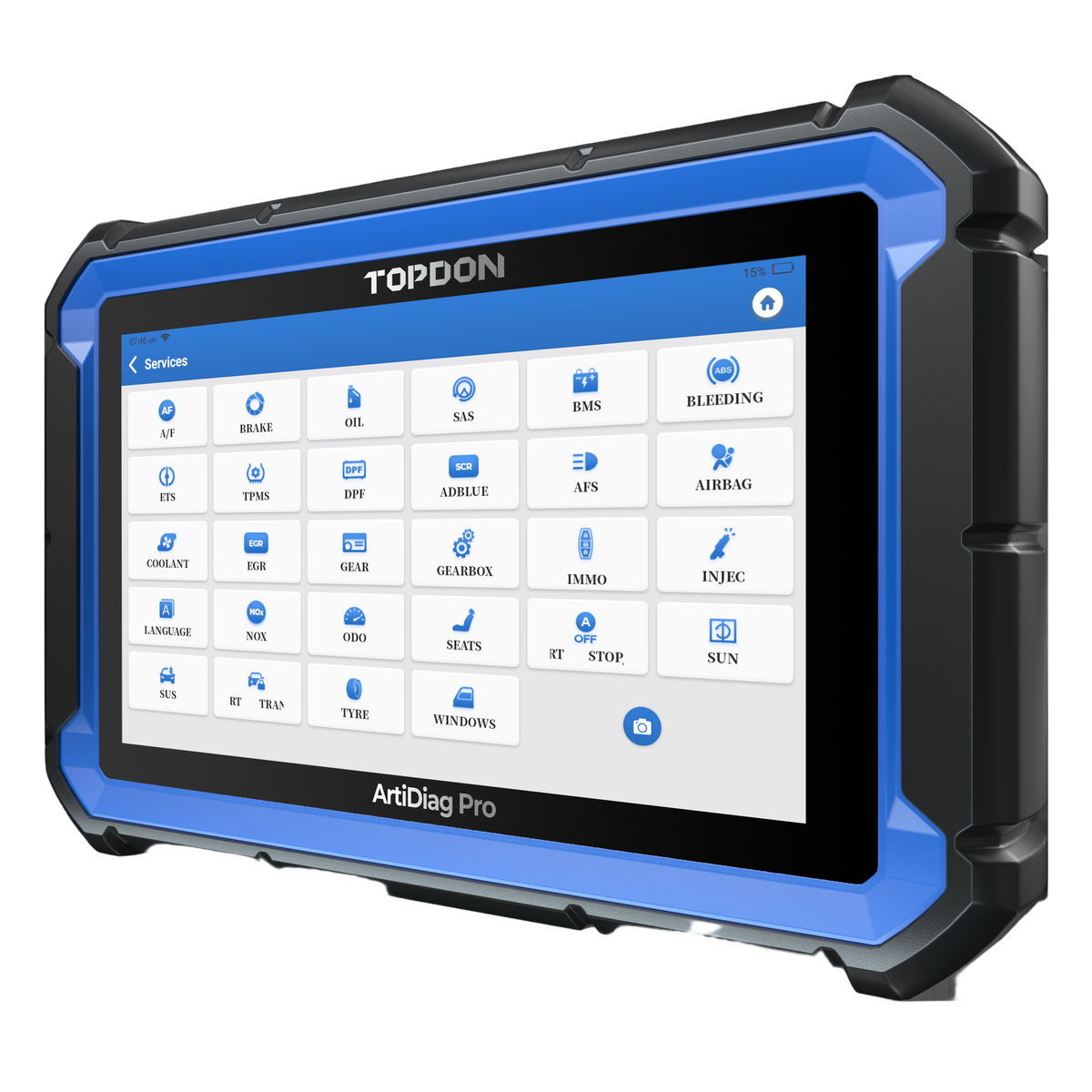 TOPDON 7" Scan Tool w/Service Functions & Bi-Directional Controls - Ridge Toolbox