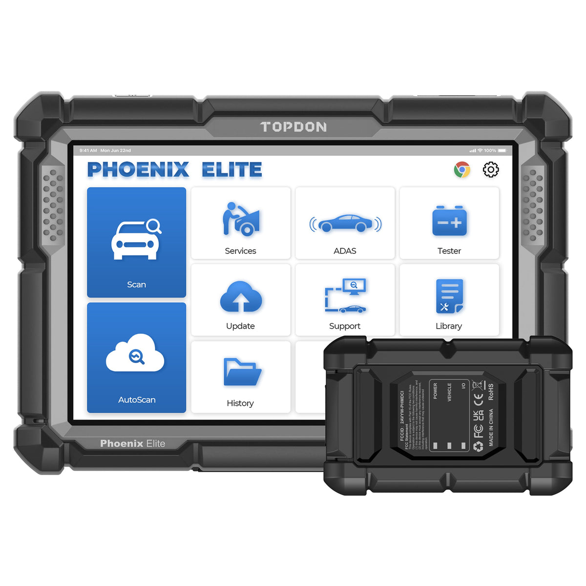 TOPDON 10.1" OE-Level Scan Tool, Cloud-Based Programming, CANFD - Ridge Toolbox