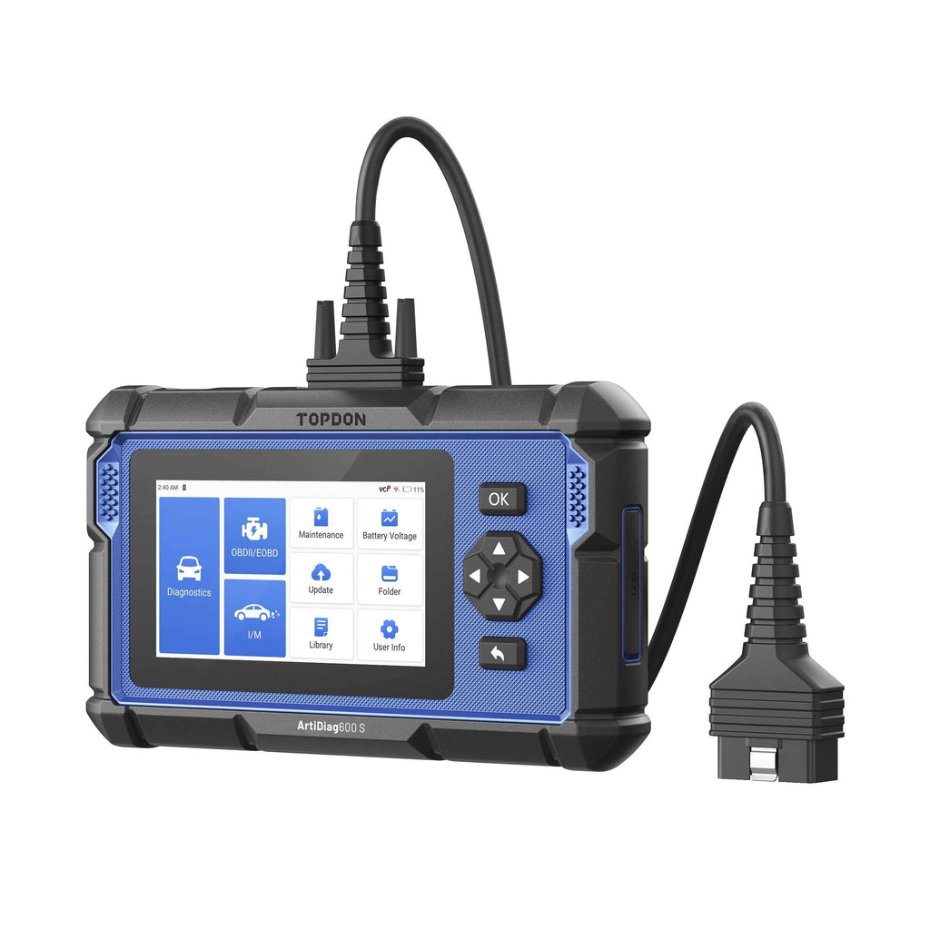 TOPDON 5" Scan Tool - PCM/TCM/ABS/SRS Lifetime Updates 8 Ser Func - Ridge Toolbox