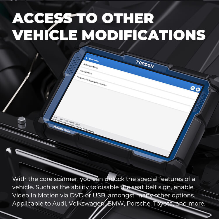TOPDON 10.1" OE-Level Scan Tool, Cloud-Based Programming, Adv Protocols - Ridge Toolbox