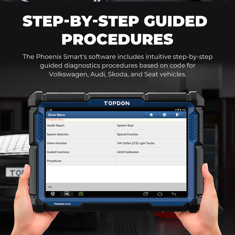 TOPDON 10.1" OE-Level Scan Tool, Cloud-Based Programming, Adv Protocols - Ridge Toolbox