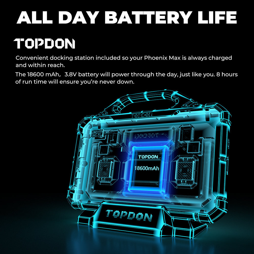 TOPDON 13.3" OE-Level Scan Tool, Docking Station, Cloud-Based Programming - Ridge Toolbox