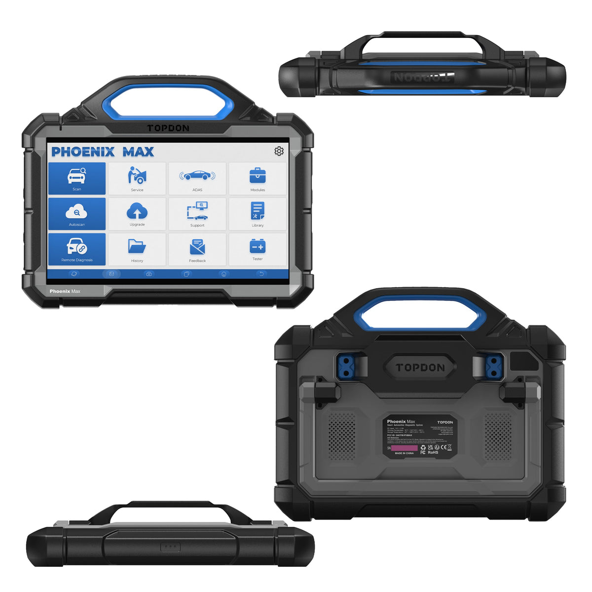TOPDON 13.3" OE-Level Scan Tool, Docking Station, Cloud-Based Programming - Ridge Toolbox