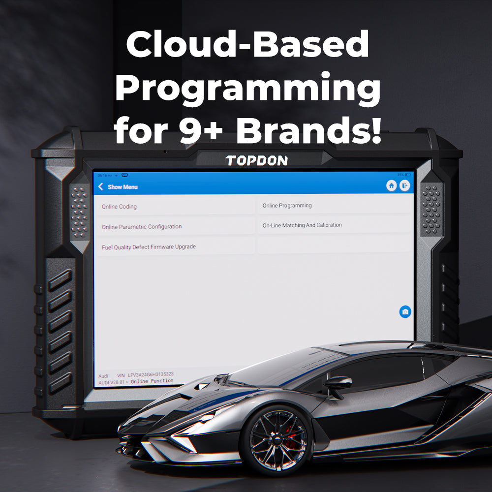 TOPDON 10.1" OE-Level Scan Tool Remote Programming, Cloud-Based Programming - Ridge Toolbox