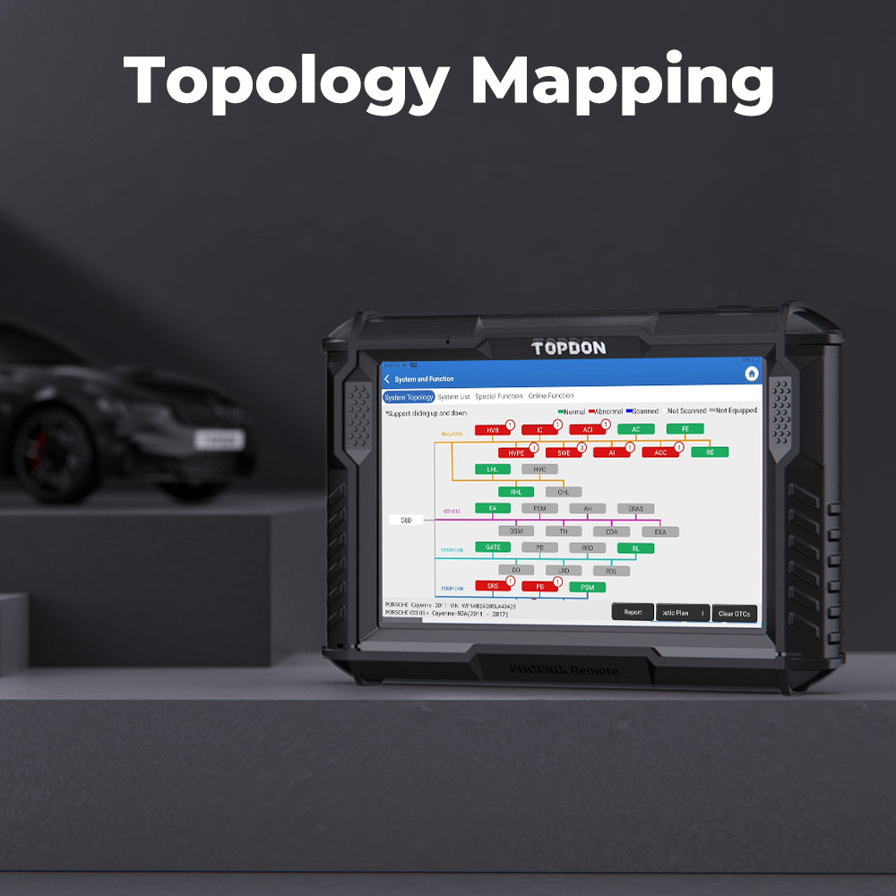 TOPDON 10.1" OE-Level Scan Tool Remote Programming, Cloud-Based Programming - Ridge Toolbox