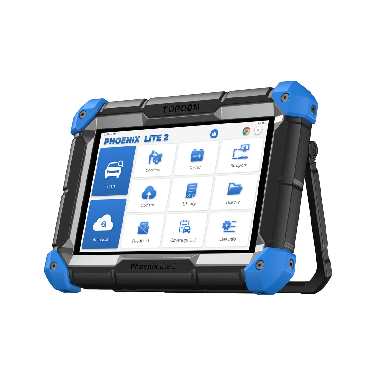 TOPDON 8" OE-Level Scan Tool, Service Functions, Bi-Directional Controls - Ridge Toolbox