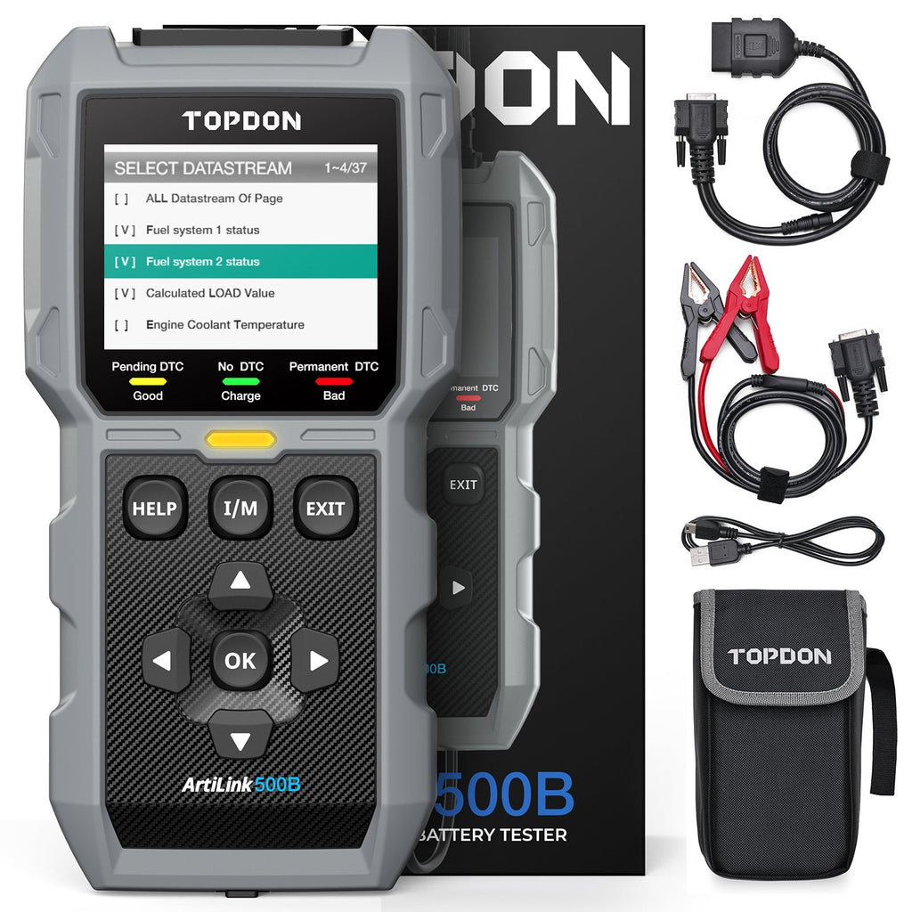 TOPDON 2-in-1 Code Reader & Battery Tester w/Data Graphing - Ridge Toolbox