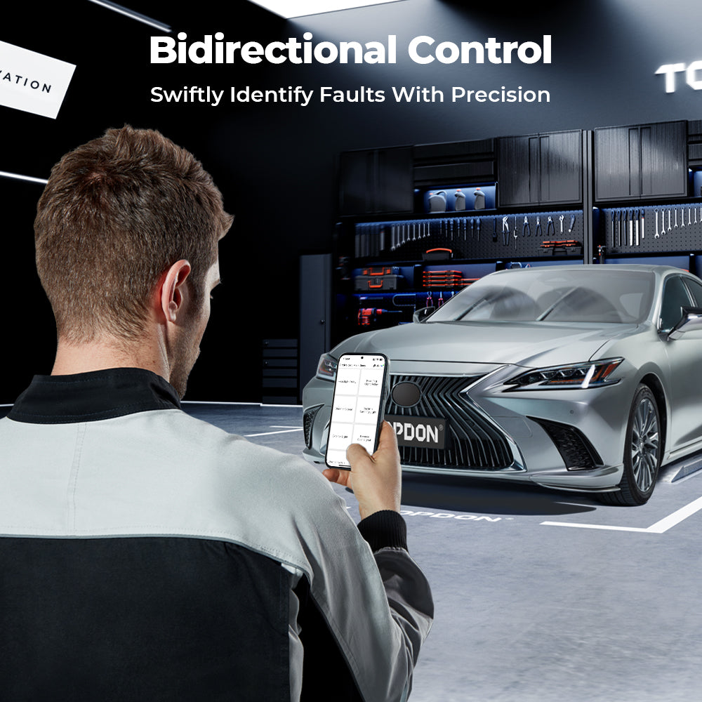 TOPDON Pocket-Size Bluetooth Scan Tool w/ Bi-Directional Controls - Ridge Toolbox