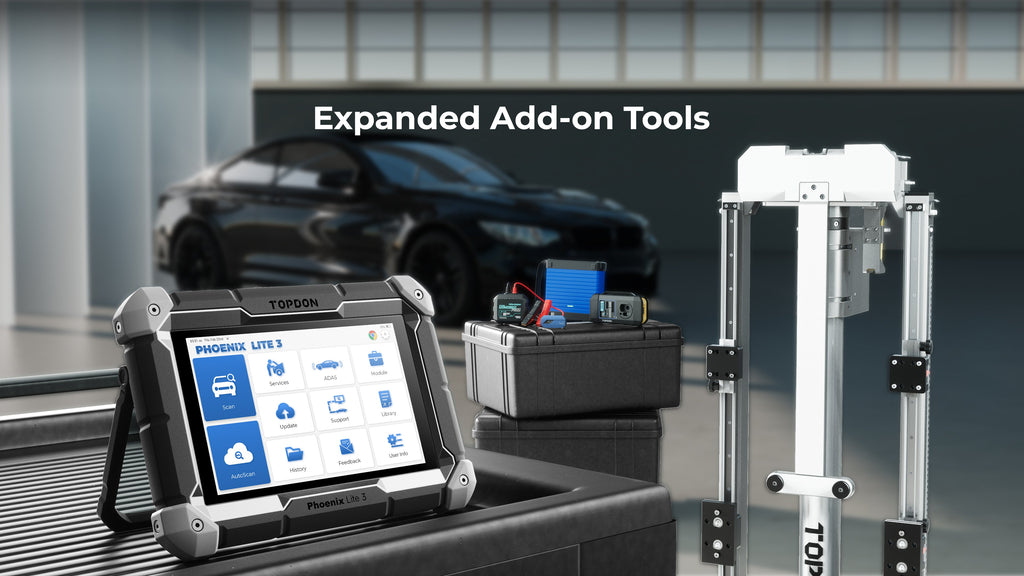 TOPDON 8" OE-Level Scan Tool, Serv Funcs, Bi-Directional Controls - Ridge Toolbox