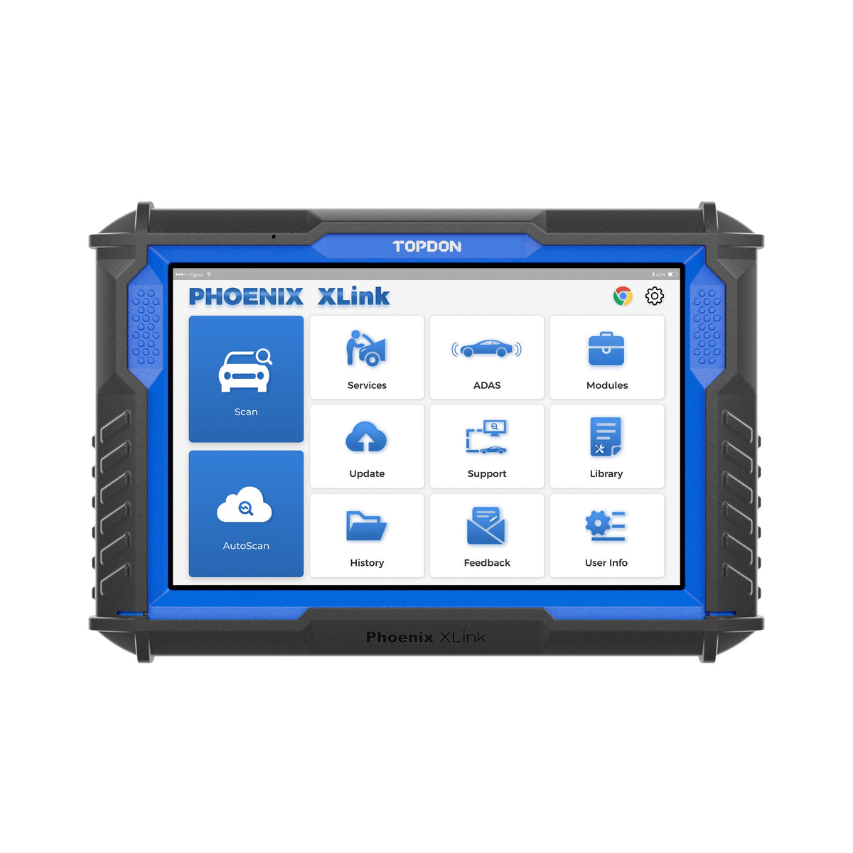 TOPDON 10.1" OE-Level Scan Tool, Cloud-Based Programming, Adv Proto - Ridge Toolbox