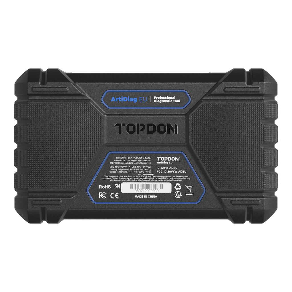 TOPDON 4" Scan Tool for Euro Vehicles, ECU Coding, Free Updates - Ridge Toolbox