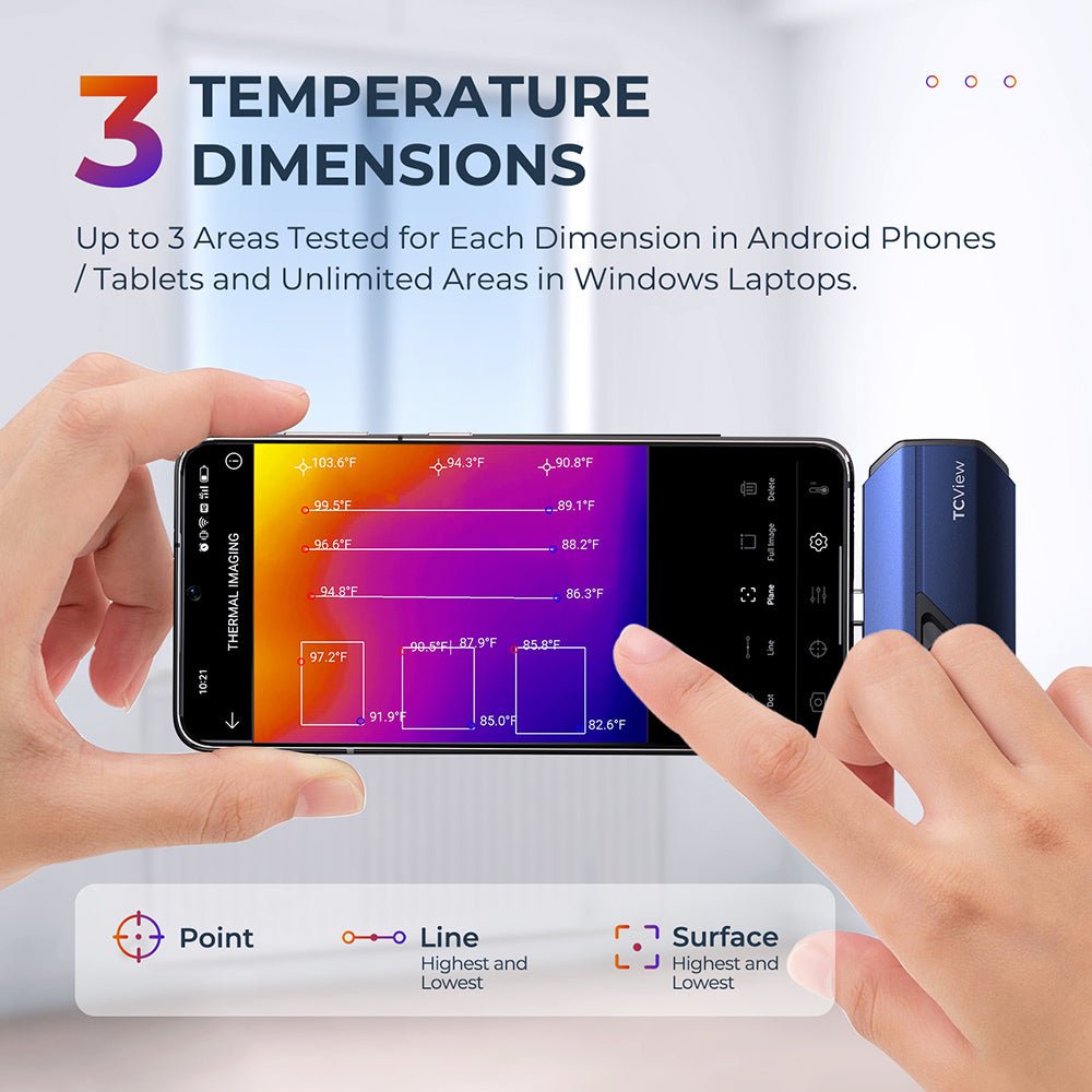 TOPDON Thermal Imaging Camera for Android Devices 256x192 Resolution - Ridge Toolbox