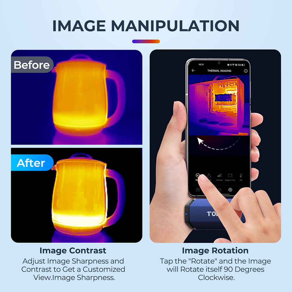 TOPDON Thermal Imaging Camera for Android Devices 256x192 Resolution - Ridge Toolbox