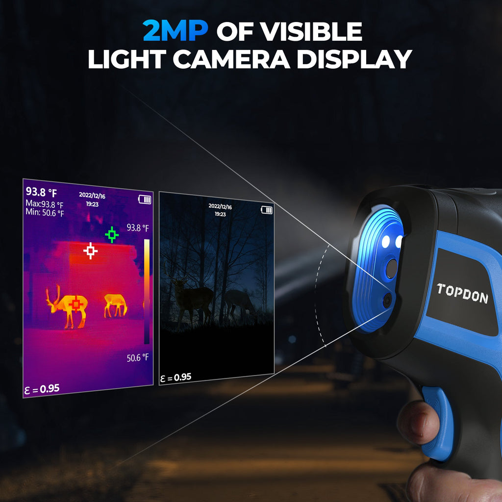 TOPDON Handheld Thermal Imaging Camera, Dual Camera, High Temp Range - Ridge Toolbox