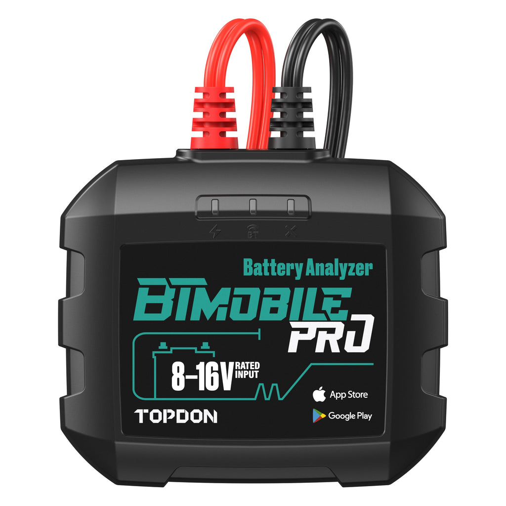 TOPDON 12V Bluetooth Battery and 12V/24V System Tester - Ridge Toolbox