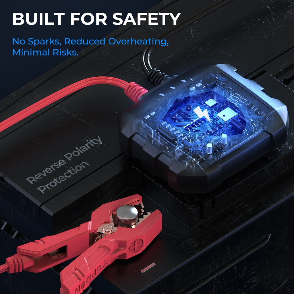 TOPDON 12V Bluetooth Battery and 12V/24V System Tester - Ridge Toolbox