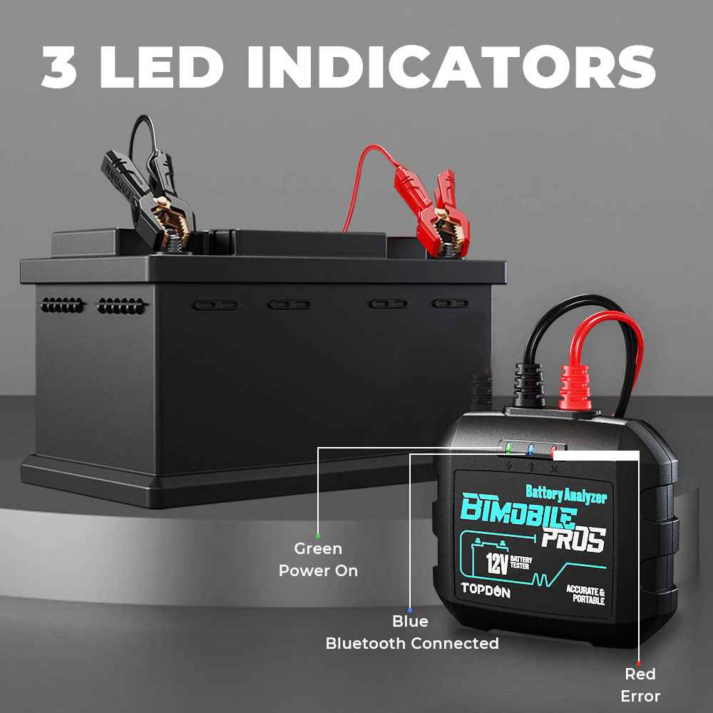 TOPDON 12V Battery & System Tester Compatible w/Phoenix Line - Ridge Toolbox