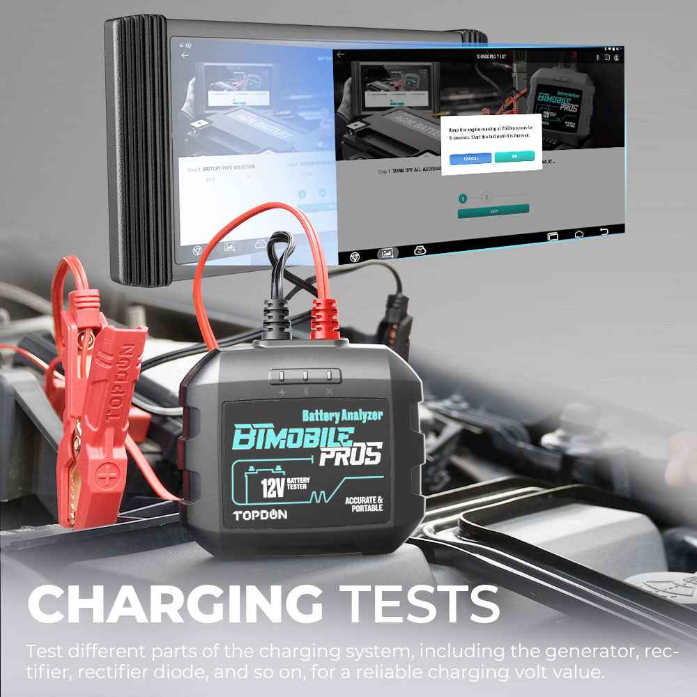 TOPDON 12V Battery & System Tester Compatible w/Phoenix Line - Ridge Toolbox