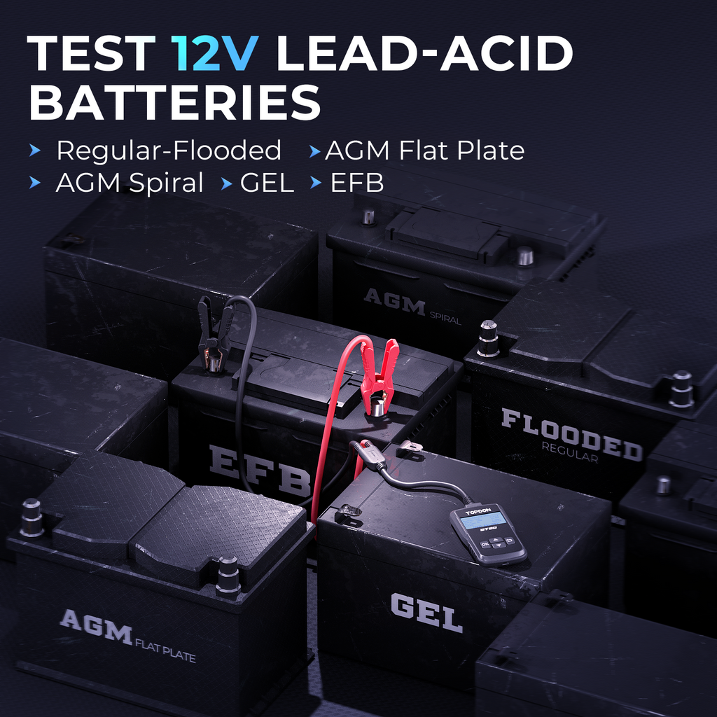 TOPDON Battery, Charging & Cranking System Tester - Ridge Toolbox