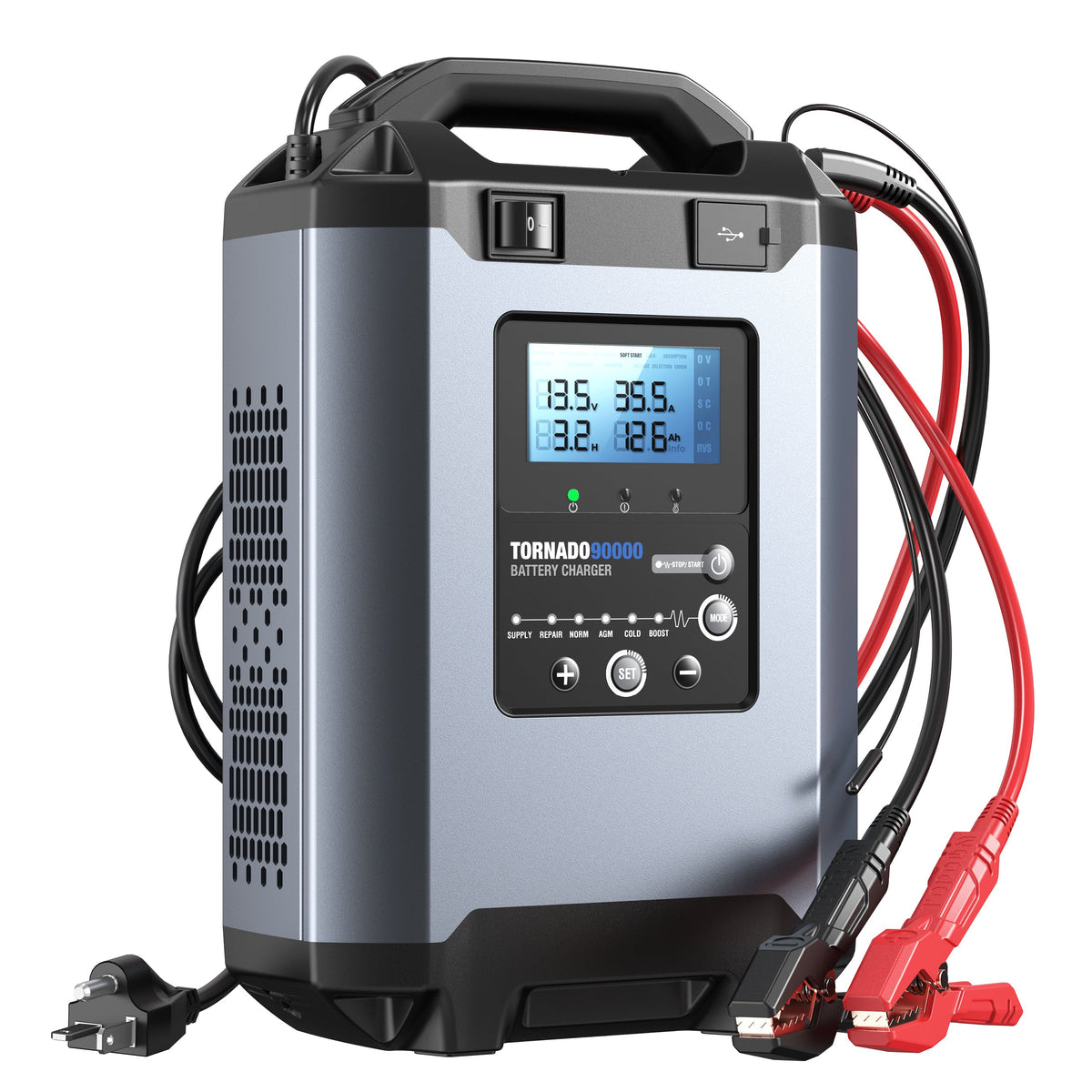 TOPDON 90A Stable Power Supply & Smart Charger 12V/24V - Ridge Toolbox
