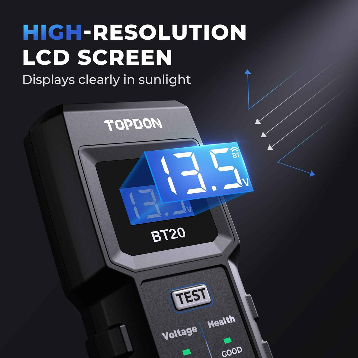 TOPDON Battery Load/Voltage Tester, Cranking & Charging Test w/App - Ridge Toolbox