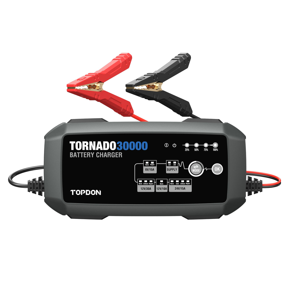 TOPDON 30A Smart Charger and Power Supply 12V/24V - Ridge Toolbox