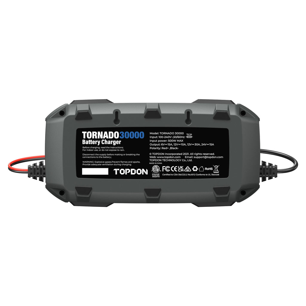 TOPDON 30A Smart Charger and Power Supply 12V/24V - Ridge Toolbox
