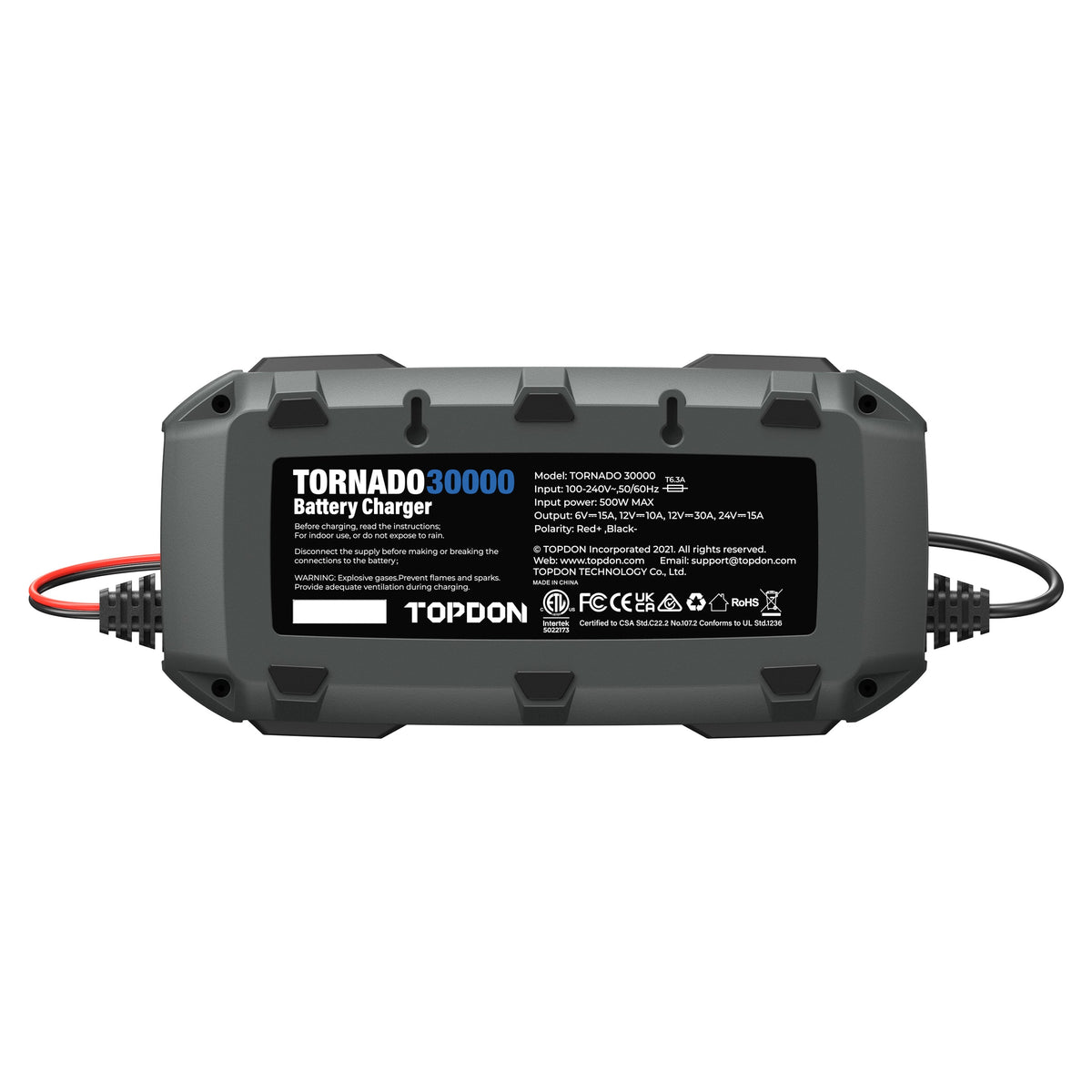 TOPDON 30A Smart Charger and Power Supply 12V/24V - Ridge Toolbox