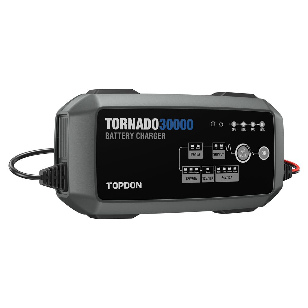 TOPDON 30A Smart Charger and Power Supply 12V/24V - Ridge Toolbox