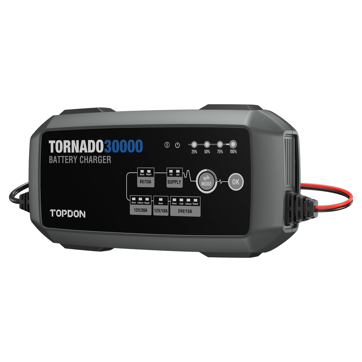 TOPDON 30A Smart Charger and Power Supply 12V/24V - Ridge Toolbox