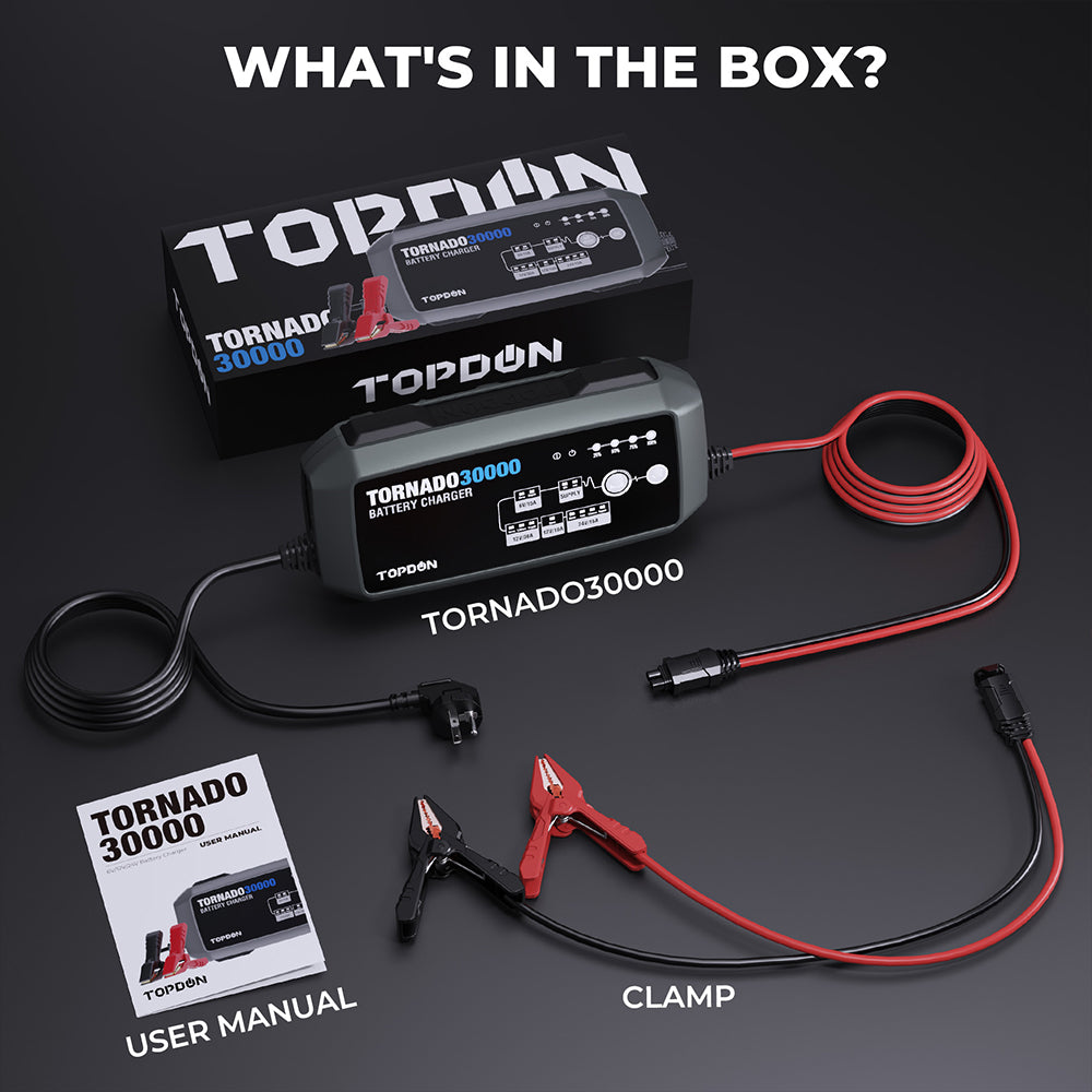TOPDON 30A Smart Charger and Power Supply 12V/24V - Ridge Toolbox