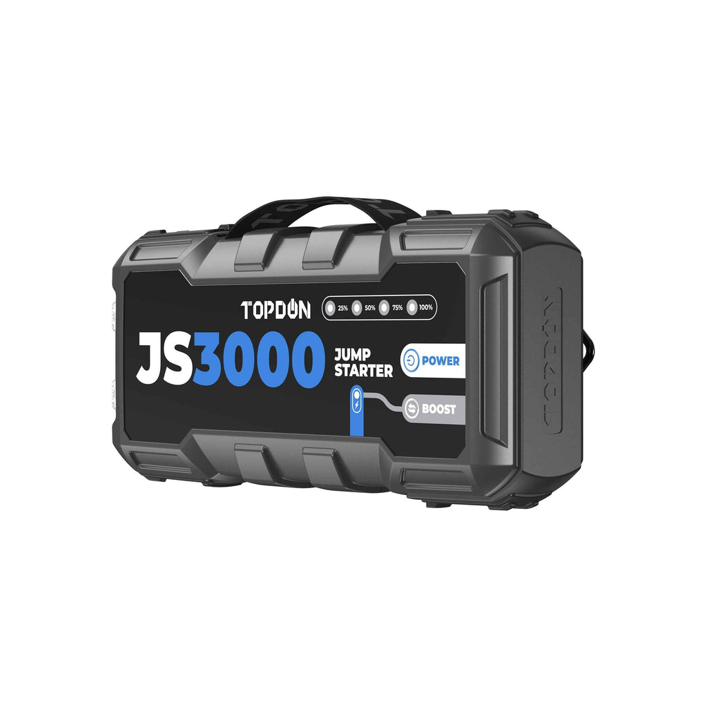TOPDON 3000 Peak Amp Battery Jumpstarter, Power Bank, & Flashlight - Ridge Toolbox