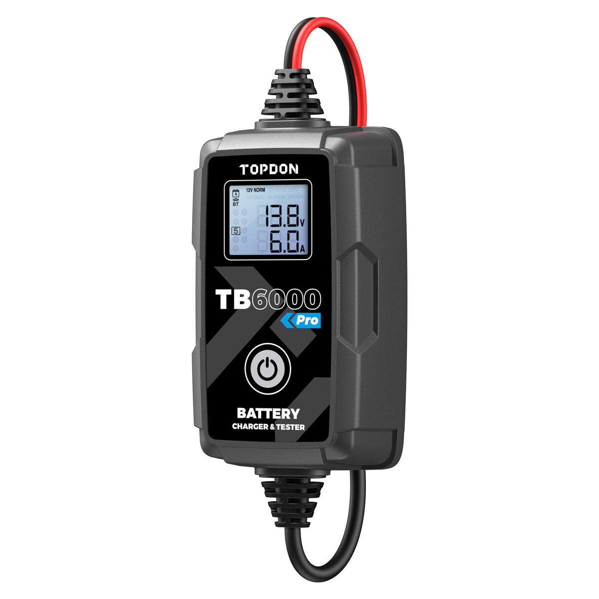 TOPDON 2-in-1 6A Battery Charger & Battery Tester with App - Ridge Toolbox
