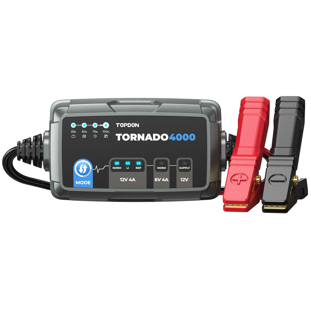 TOPDON 4A Smart Battery Charger - Ridge Toolbox