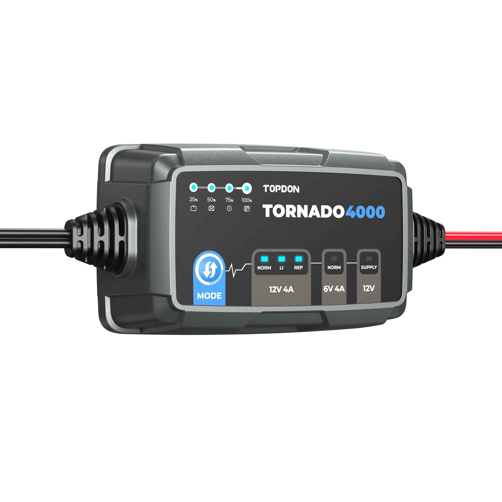 TOPDON 4A Smart Battery Charger - Ridge Toolbox