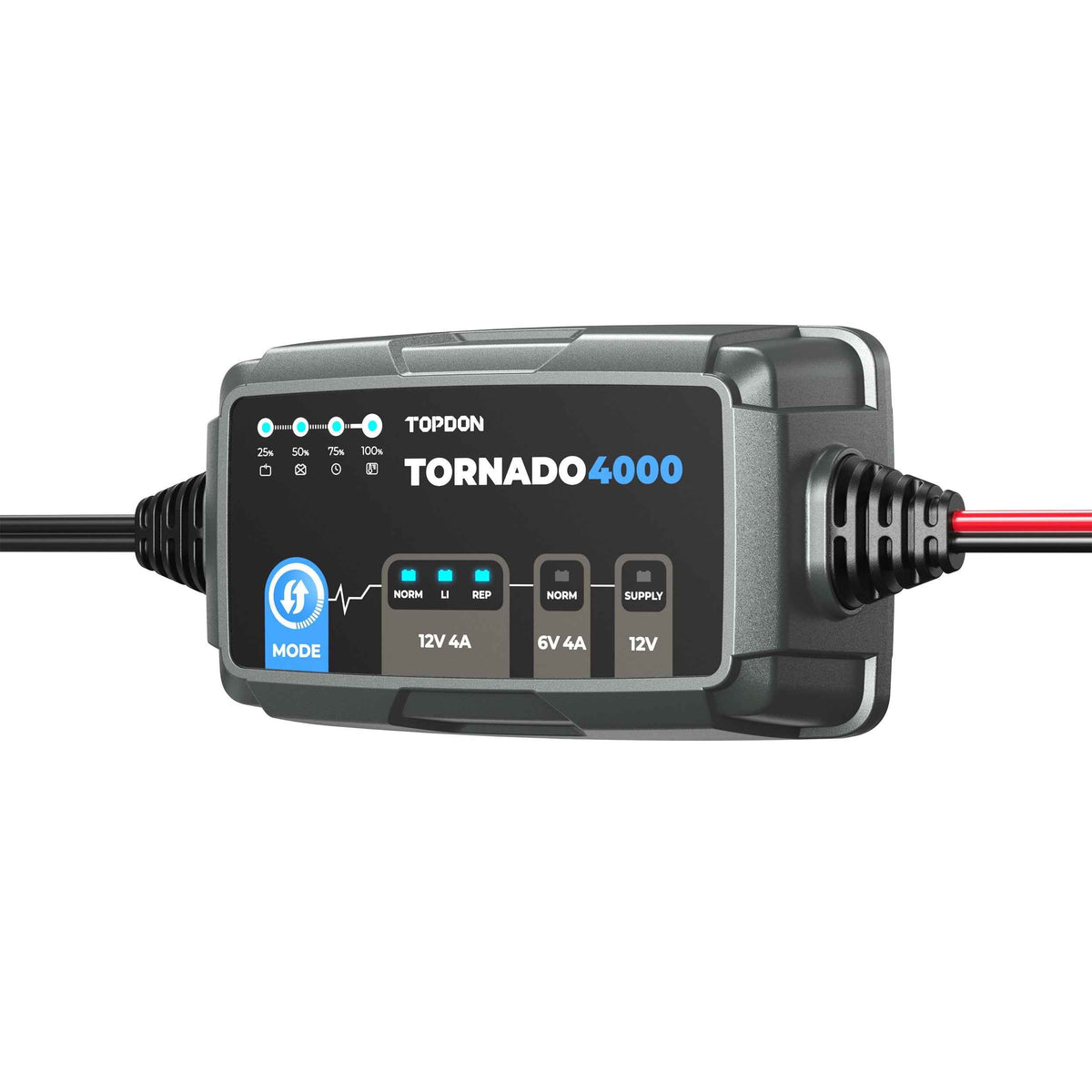 TOPDON 4A Smart Battery Charger - Ridge Toolbox